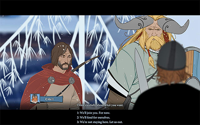 Meeting with Ekkill is only one of the alternatives - The more important decisions - The Banner Saga - Game Guide and Walkthrough
