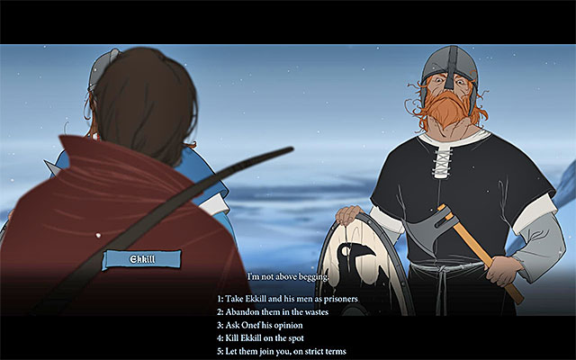 Ekkill may be a member of the caravan from the very beginning, or the option to join him will appear later on - The more important decisions - The Banner Saga - Game Guide and Walkthrough