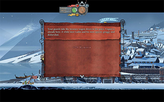 You'll get the bonus only if you helped Eirik and Valgard earlier - Strand - Chapter 1 - The Banner Saga - Game Guide and Walkthrough