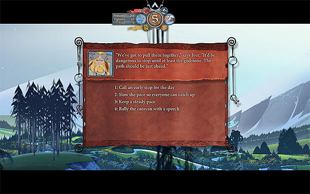 Make your choice - Journey to Frostvellr - Chapter 2 - The Banner Saga - Game Guide and Walkthrough
