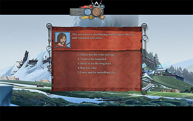 The list of possible options varies - Frostvellr - Chapter 2 - The Banner Saga - Game Guide and Walkthrough