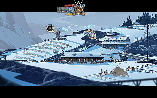 The village destroyed by monsters - Journey to Ridgehorn - Chapter 3 - The Banner Saga - Game Guide and Walkthrough