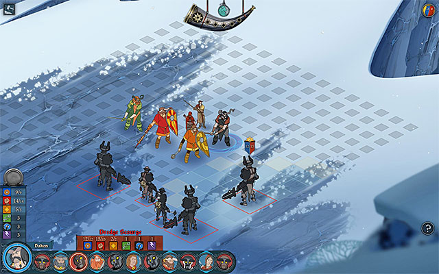 It is worth to fight monsters, because thanks to that the caravan will be joined by the largest group of giants - Journey to Ridgehorn - Chapter 3 - The Banner Saga - Game Guide and Walkthrough