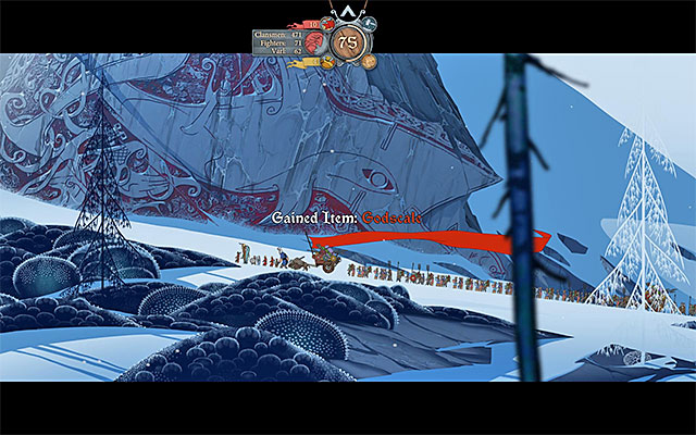 A longer stay will grant you an access to powerful item - Journey to Grofheim - Chapter 4 - The Banner Saga - Game Guide and Walkthrough