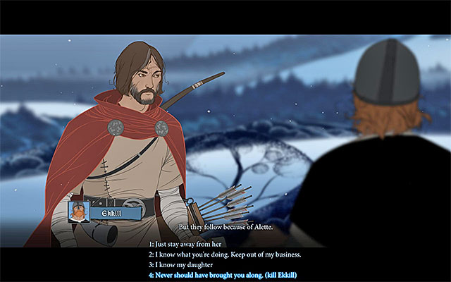 The most aggressive variant involves murdering Ekkill - Journey to Grofheim - Chapter 4 - The Banner Saga - Game Guide and Walkthrough