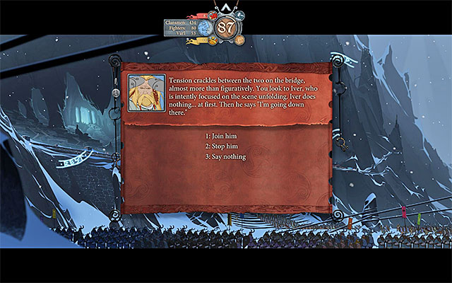 Time to make a decision - Einartoft - Chapter 4 - The Banner Saga - Game Guide and Walkthrough