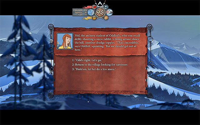 Nid will permanently join the party - Journey to Sigrholm - Chapter 6 - The Banner Saga - Game Guide and Walkthrough