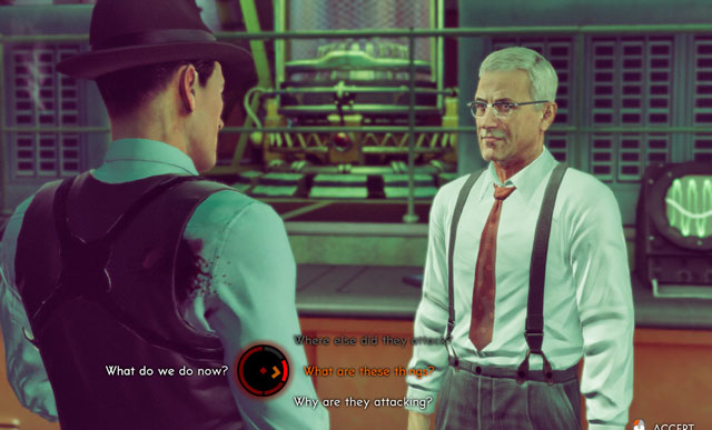 Choices in this conversation dont have any influence. - Chapter I: Invasion! - Walkthrough - The Bureau: XCOM Declassified - Game Guide and Walkthrough