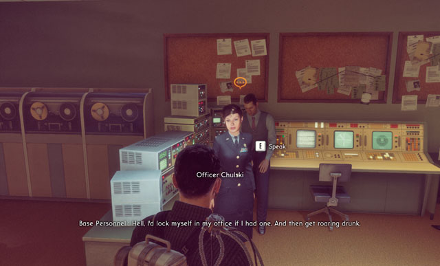 Officer Chulsky may be found in communication room, opposite to Carters office - Base Visit III - Walkthrough - The Bureau: XCOM Declassified - Game Guide and Walkthrough