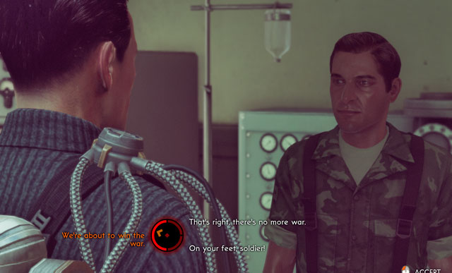 Convincing a sick one that he is needed. Nice idea. - Investigation: Cure - Walkthrough - The Bureau: XCOM Declassified - Game Guide and Walkthrough
