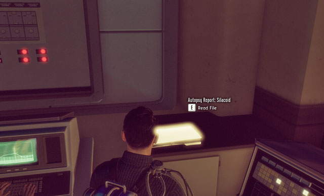 Before you leave Laboratory, look at the cupboard behind computers, net to the container with Sectoid - Base Visit III - Documents and letters - The Bureau: XCOM Declassified - Game Guide and Walkthrough