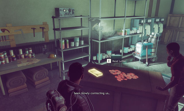 Another note is placed in the storehouse, behind a corridor where the Scout (the one from the previous room) is hiding - Chapter V: Crack in the World - Documents and letters - The Bureau: XCOM Declassified - Game Guide and Walkthrough