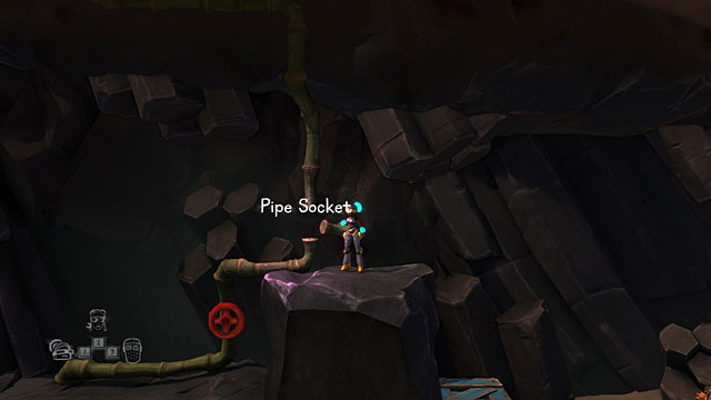 Go above along the crate and put the pissing pieces of the pipe to the Pipe Socket - The Island - The Cave (generally accessible locations) - The Cave - Game Guide and Walkthrough