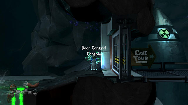 Use the scientist's special skill by the Door Control Console - The Scientist - Locations for specific characters - The Cave - Game Guide and Walkthrough