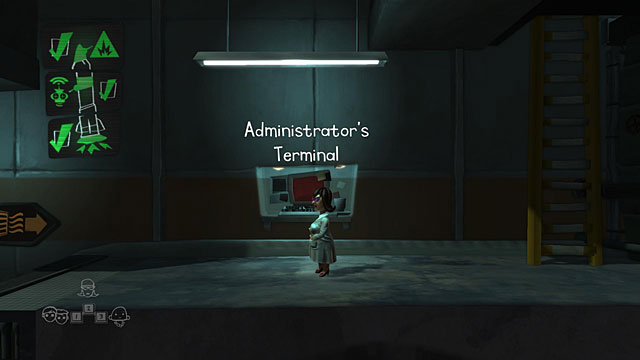 Ride the elevator up and head to the right to the Administrators Terminal - The Scientist - Locations for specific characters - The Cave - Game Guide and Walkthrough