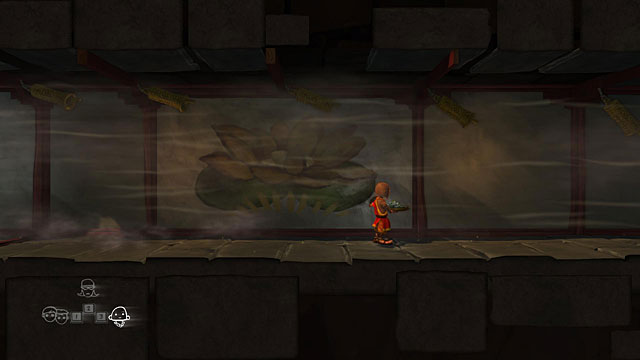 Hold onto the flower and very slowly and carefully head to the left (keep shift pressed in the PC version) - The Monk - Locations for specific characters - The Cave - Game Guide and Walkthrough