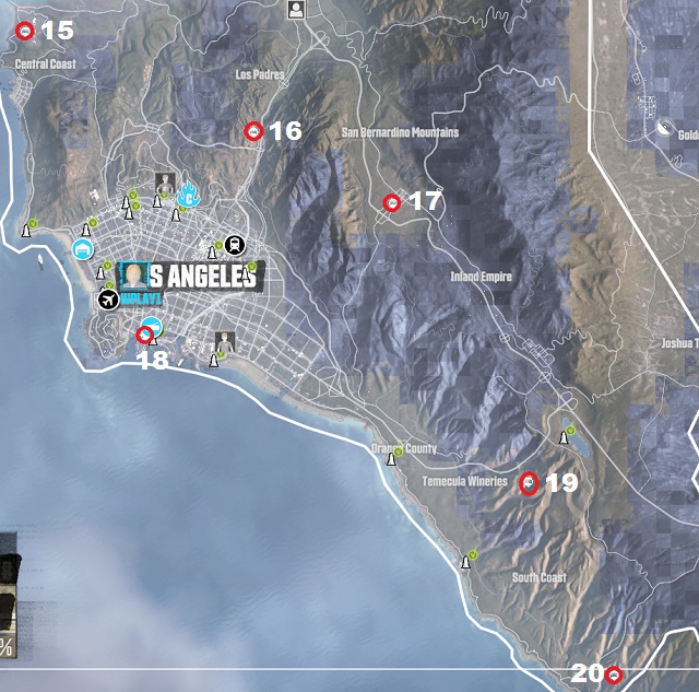 West Coast - the Southern part - West Coast - the Southern part - Wreck parts - The Crew - Game Guide and Walkthrough