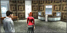 Move to the next room and use the key on another terminal - Bank of Zurich - Walkthrough - The Da Vinci Code - Game Guide and Walkthrough