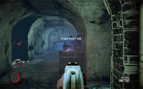 After elimination of first group of enemies, head straight ahead examining opponents' bodies in search for other weapons (UMP guns among others) and replenishing ammo - Rat in a Maze - p. 3 - Walkthrough - The Darkness II - Game Guide and Walkthrough