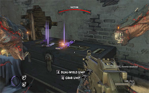 Do not count on that, that Victor will stop after sending out several projectiles, because he will keep sending them until you get closer - Last Stand - Walkthrough - The Darkness II - Game Guide and Walkthrough