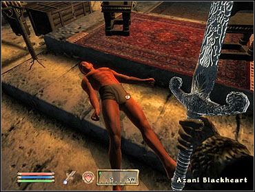On the fourth level, you'll be caught in a boss fight with Azani Blackheart - Fighters Guild part III - The Guilds quests - The Elder Scrolls IV: Oblivion - Game Guide and Walkthrough