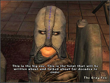 Fox doesn't hide his excitement. You can tell, even through the cowl. - Thieves Guild part III - The Guilds quests - The Elder Scrolls IV: Oblivion - Game Guide and Walkthrough