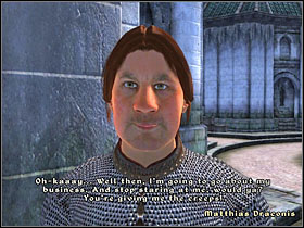 Matthias Draconis works in Umbacano Manor In Talos Plaza - Dark Brotherhood part IV - The Guilds quests - The Elder Scrolls IV: Oblivion - Game Guide and Walkthrough