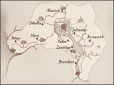 The map that the Prophet gave you (shown above) lacks accuracy - Pilgrimage - Knights of the Nine - The Elder Scrolls IV: Oblivion - Game Guide and Walkthrough