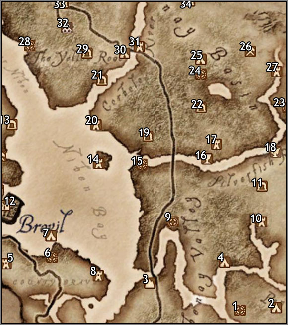 1 - Welke - Map Segment #8 - Province of Cyrodiil - The Elder Scrolls IV: Oblivion - Game Guide and Walkthrough