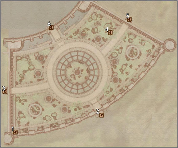 1 - South Watch Tower - Imperial City Arboretum - City maps - The Elder Scrolls IV: Oblivion - Game Guide and Walkthrough