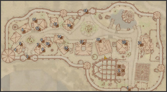 1 - City Isle - Imperial City Temple District - City maps - The Elder Scrolls IV: Oblivion - Game Guide and Walkthrough