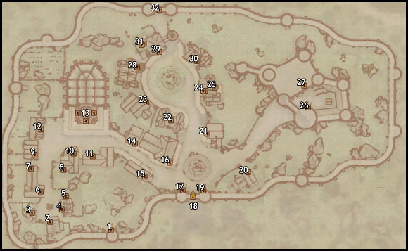 1 - Southwest Wall Tower - Chorrol - City maps - The Elder Scrolls IV: Oblivion - Game Guide and Walkthrough