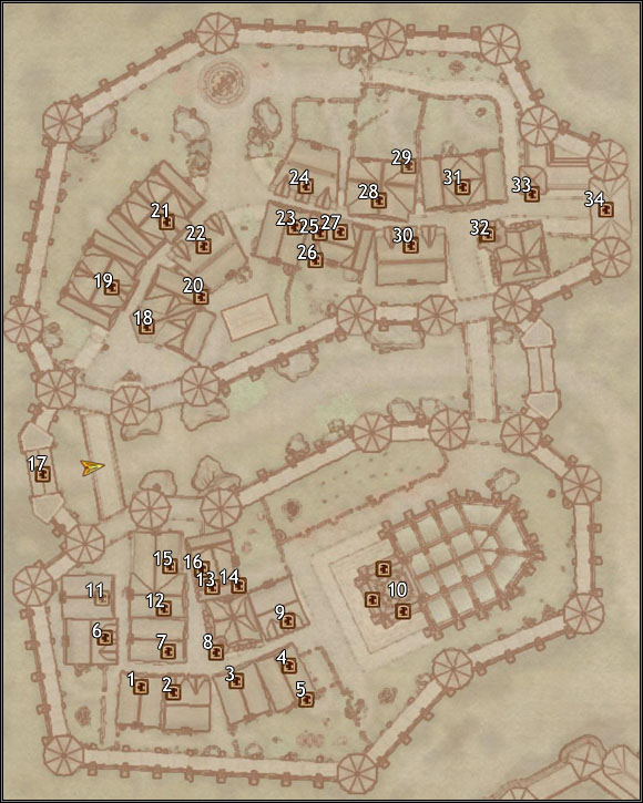 1 - Undena Orethi's House - Skingrad - City maps - The Elder Scrolls IV: Oblivion - Game Guide and Walkthrough