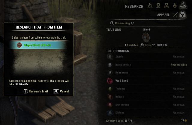 Trait discovery for Woodworking. - Traits - The Elder Scrolls Online - Game Guide and Walkthrough