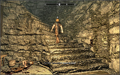 Follow Ralof, towards the entrance of the nearby tower - Running away from the Dragon - Unbound - The Elder Scrolls V: Skyrim - Game Guide and Walkthrough