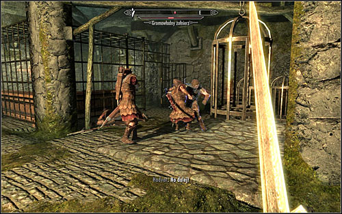 After exploring the room, approach Hadvar to continue going through the Keep - Getting through the Keep with Hadvar - Unbound - The Elder Scrolls V: Skyrim - Game Guide and Walkthrough