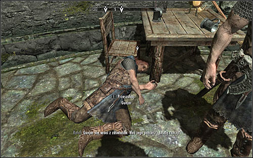 Approach Ralof, so that he can free your hands - Getting through the Keep with Ralof - Unbound - The Elder Scrolls V: Skyrim - Game Guide and Walkthrough