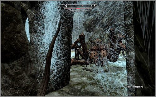 The best method of getting rid of the beast is attacking it from a distance, as while you're standing in the previous room it won't be able to hit you (screen above) - Heading to Bleak Falls Barrow - Bleak Falls Barrow - The Elder Scrolls V: Skyrim - Game Guide and Walkthrough