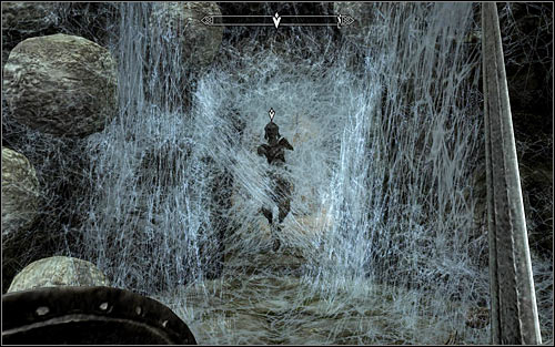Once the fight's over, approach the man who was imprisoned by the spider - Arvel the Swift (screen above) - Heading to Bleak Falls Barrow - Bleak Falls Barrow - The Elder Scrolls V: Skyrim - Game Guide and Walkthrough
