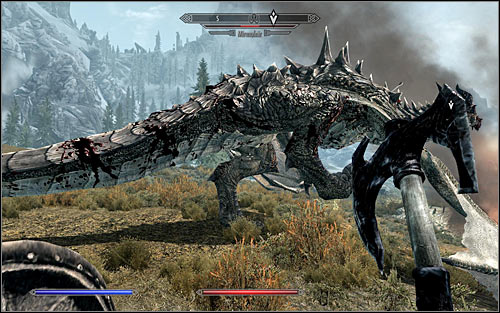 If you want to get rid of the Dragon in direct combat, you need to be very careful - Fighting the Dragon - Dragon Rising - The Elder Scrolls V: Skyrim - Game Guide and Walkthrough