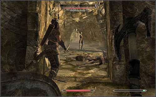 On your way you will come across dead bodies and of course you should examine them - Heading to the temple of Ustengrav - The Horn of Jurgen Windcaller - The Elder Scrolls V: Skyrim - Game Guide and Walkthrough
