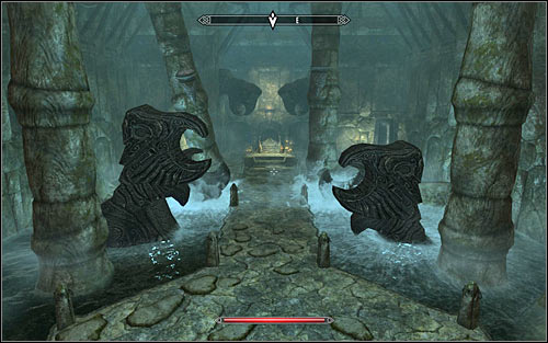 You can head north-east, using weapons or magic to destroy the spider-webs blocking the passages - Heading to the temple of Ustengrav - The Horn of Jurgen Windcaller - The Elder Scrolls V: Skyrim - Game Guide and Walkthrough