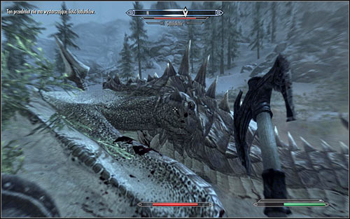 If you wish to fight Sahloknir in direct combat, you most of all have to avoid attacking him from the front, as you will not only risk getting hit by his claws but also serious damage from his fire breath - Fighting the Dragon - A Blade in the Dark - The Elder Scrolls V: Skyrim - Game Guide and Walkthrough