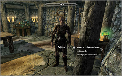 Open the world map and go to Riverwood and head inside the Sleeping Giant Inn - Meeting with Delphine - Diplomatic Immunity - The Elder Scrolls V: Skyrim - Game Guide and Walkthrough