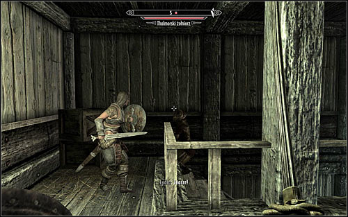 The dungeons are by default guarded by only one Thalmor Soldier and depending on the chosen tactic you can let him see you and eliminate him in direct combat (screen above), or attack him by surprise - Collecting information on the return of dragons - Diplomatic Immunity - The Elder Scrolls V: Skyrim - Game Guide and Walkthrough