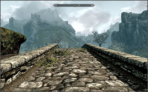 IF you don't want to use the carriage or fast travel, the best solution would be leaving Riverwood and heading west - Heading to Alduin's Wall - Alduin's Wall - The Elder Scrolls V: Skyrim - Game Guide and Walkthrough