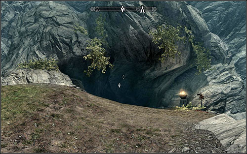 Eventually you should reach Karthspire, finding a rather big cave entrance (screen above) - Heading to Alduin's Wall - Alduin's Wall - The Elder Scrolls V: Skyrim - Game Guide and Walkthrough