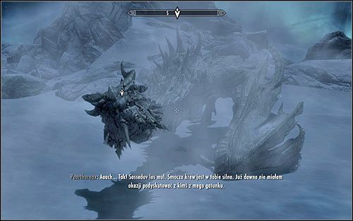 You can now begin the proper conversation with Paarthurnax (screen above) - Meeting Paarthurnax - The Throat of the World - The Elder Scrolls V: Skyrim - Game Guide and Walkthrough