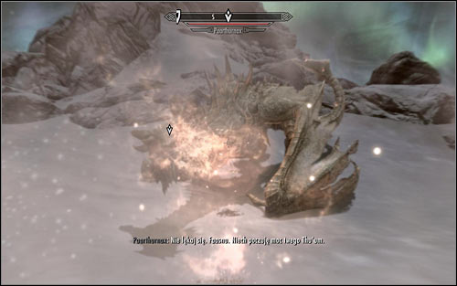 Paarthurnax will now want you to prove him that you're the Dragonborn and use the newly unlocked Shout on him - Meeting Paarthurnax - The Throat of the World - The Elder Scrolls V: Skyrim - Game Guide and Walkthrough