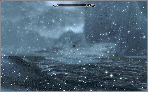 After reaching the water (screen above), you will just need to head north - Finding Septimus Signus - Elder Knowledge - The Elder Scrolls V: Skyrim - Game Guide and Walkthrough